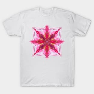 Pink Distressed Mandala T-Shirt